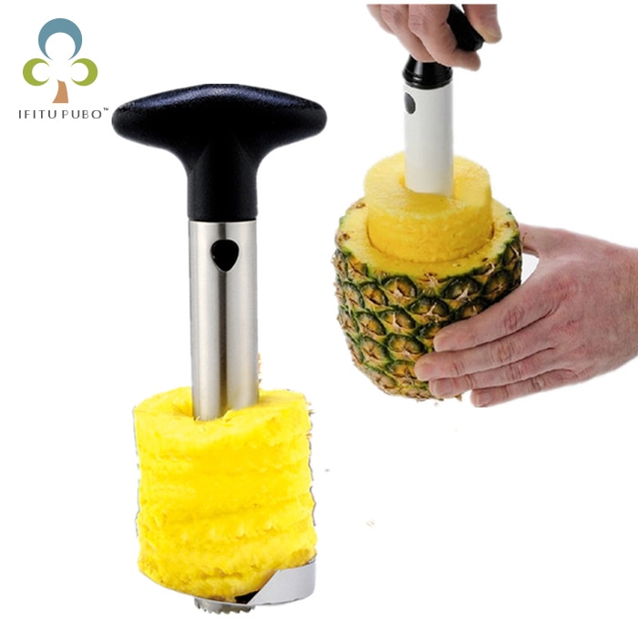 1 pc Rvs of Plastic Fruit Ananas Corer Slicers Peeler Snoeier Cutter Keuken Tool GYH