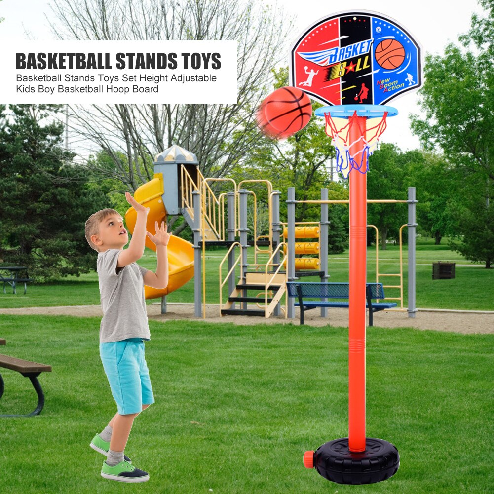 Basketbal Stands Speelgoed Set Hoogte Verstelbare Kids Jongen Basketbal Hoepel Board Kinderen Handige Outdoor Sport Oefening Speelgoed