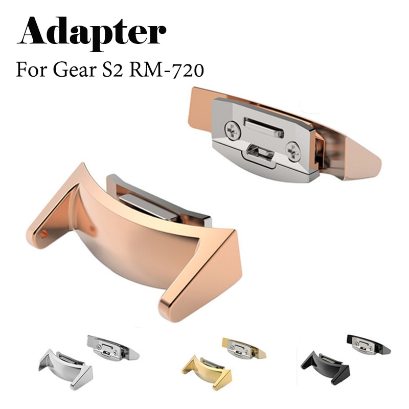 Adapter Voor Samsung Gear S2 RM-720 Metalen Horlogeband Connector Vervangbare Connector Adapter Sluit 20Mm Voor Samsung Horloge Band