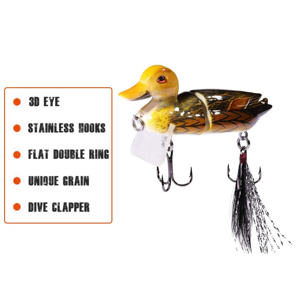 Duck Lures Baits Fishing Hard Lures Floating Lure With Double Hooks For Fishing Lovers Outdoor Fishing