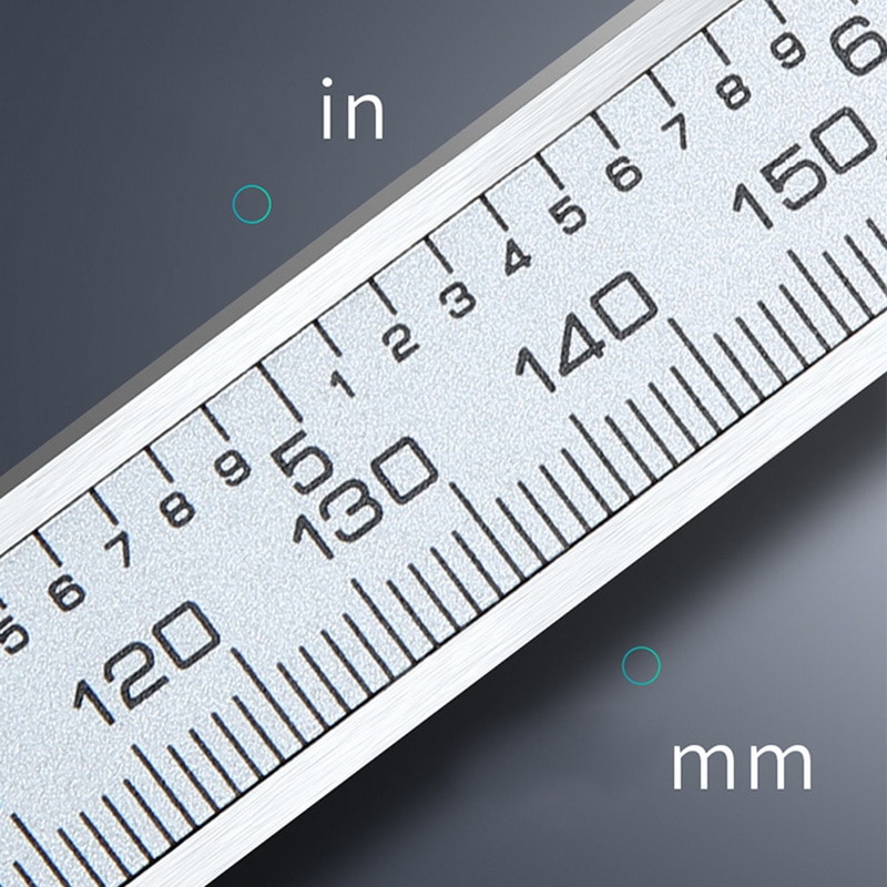 Calibrador Vernier Digital electrónico de acero inoxidable calibre Digital de 6 pulgadas 0-150mm Micrómetro de Metal herramienta de medición calibrador de calibres
