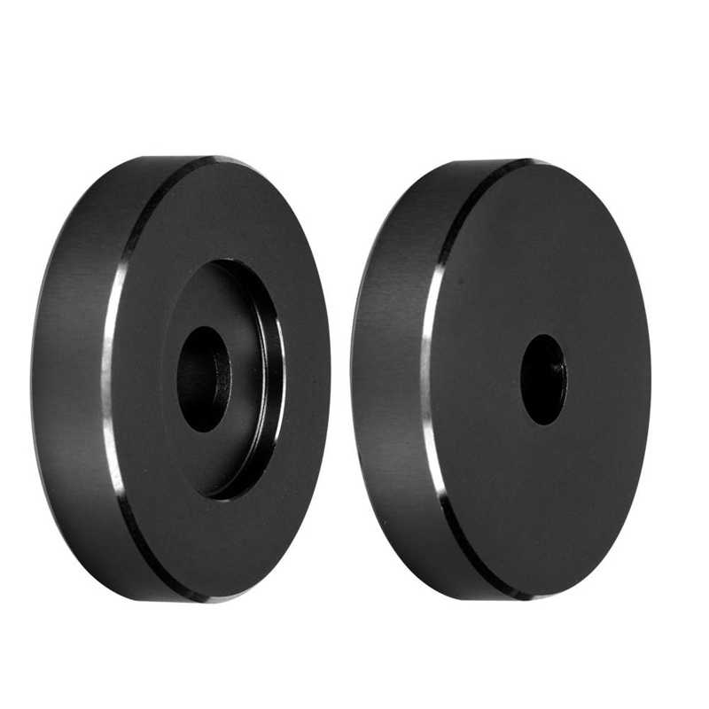 Adaptateur de platine pour enregistrement, 45 tr/min, grand trou, feuille de Conversion, vinyle noir, pince adaptateur pour la plupart des enregistrements à grands trous