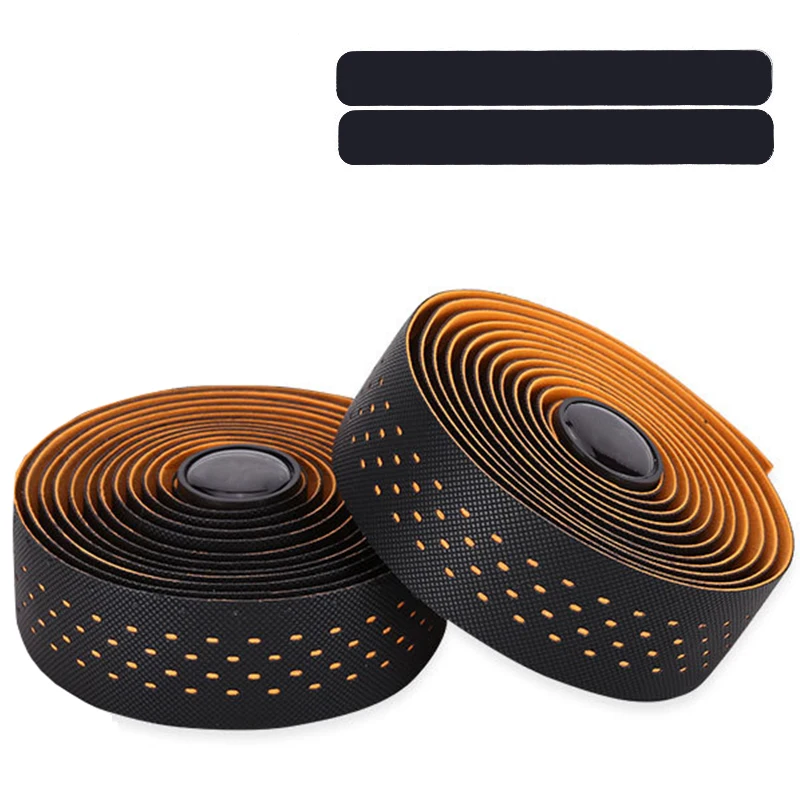 Cinta para manillar de ciclismo, cinta para bicicleta de grava de carretera, asas transpirables, correa para cinturón de barra, cinta antideslizante para bicicleta de carreras de velocidad, accesorios para cinturón: Negro