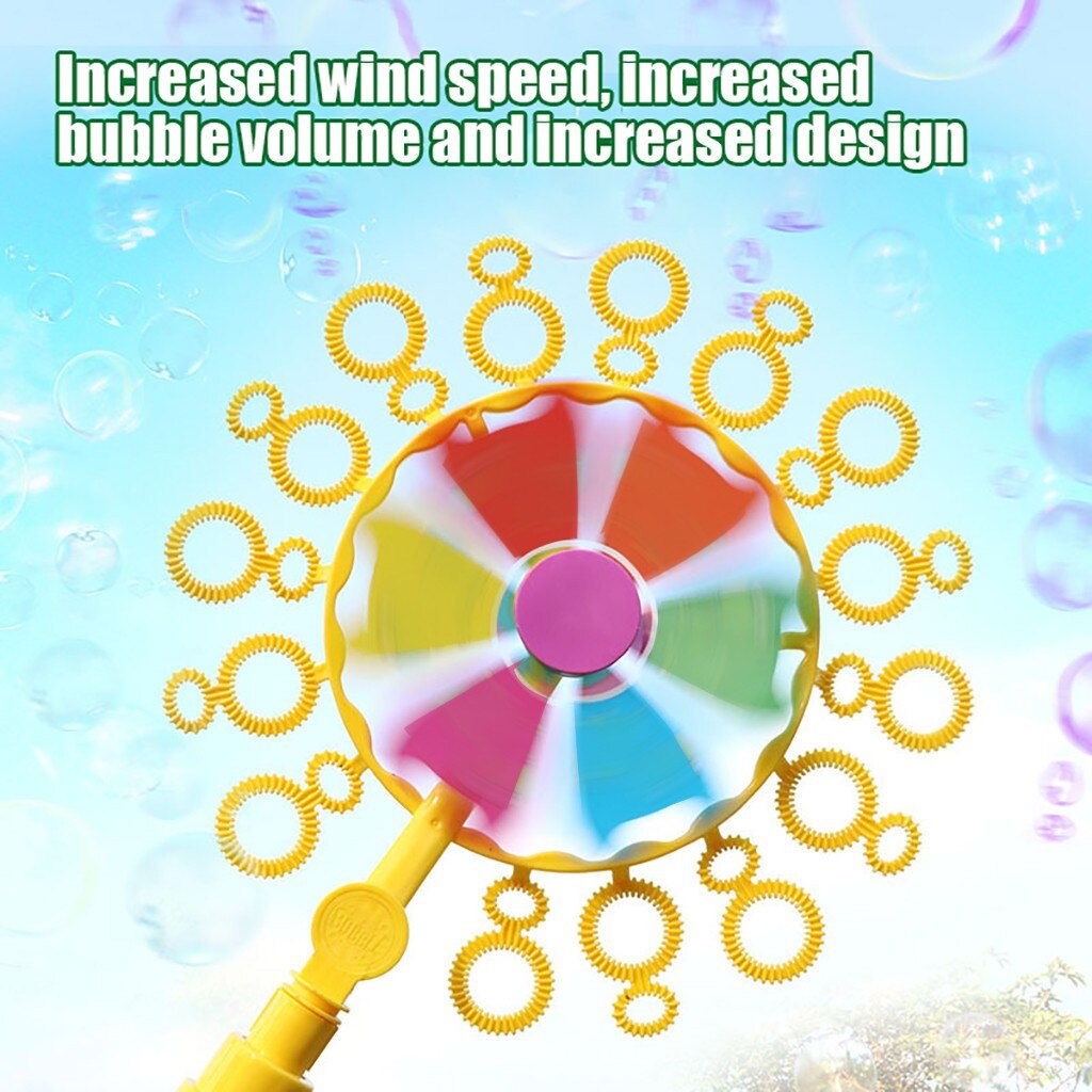 Water Blazen Speelgoed Bubble Windmolen Bubble Blower Stok Bubble Blower Outdoor Kids Outdoor Pretpark Speelgoed Met 70Ml Vloeibare