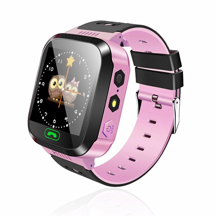 Kinderen Smartwatch Sport Sim-kaart Positionering Lbs Kids Horloge Pols Fitness Track Locatie Sos Call Veilige Zorg Voor Jongen & meisje: PInk