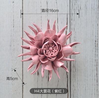 Væg blomsterfad boligindretning vintage håndværk epiphyllum dekorativ porcelæn dekorativ tallerken håndværk værelse dekoration figur: Jeg