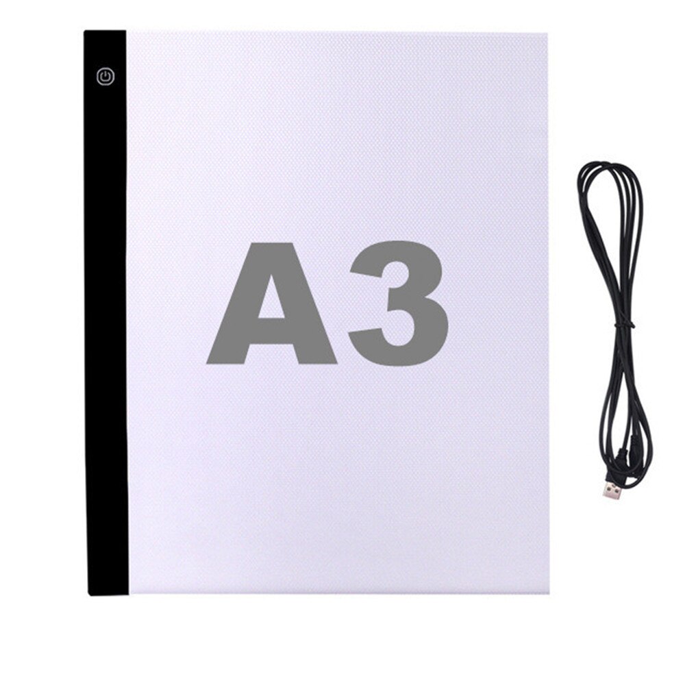 A3 Large Size LED Drawing Tablet Digital Graphics Pad USB LED Light Box Copy Board Electronic Art Graphic Painting Writing Table