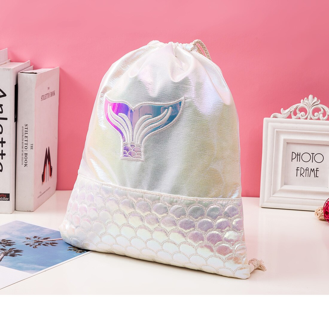 Kindertassen tas voor koord trekkoord rugzak schattige meisjes goedkope verjaardagsfeestje tas cartoon tas mooi: 6001-1