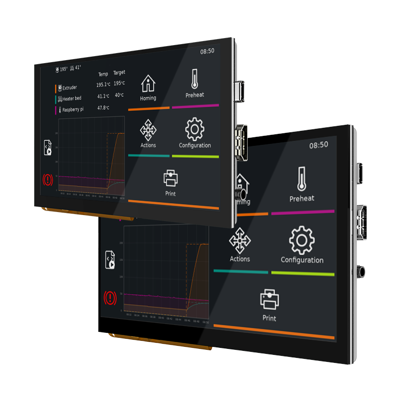 BIGTREETECH HDMI7 HDMI5 Touchscreen 7 '' 1024x600 HDMI IPS Display Capacitief voor Raspberry Pi4 Mini PC Monitor 3D Printer Onderdelen