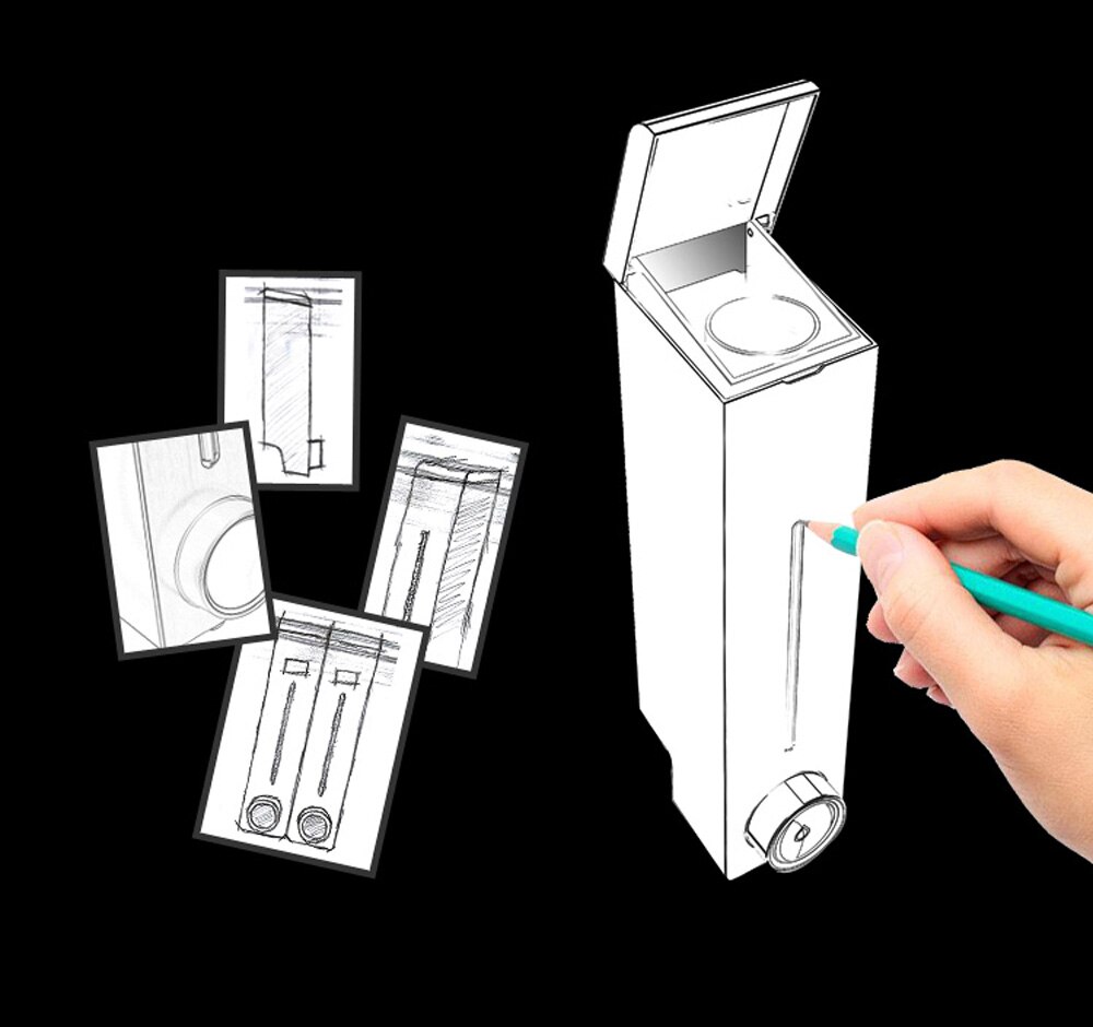 Wall Mount Liquid Soap Dispenser Bathroom Accessories Detergent Shampoo Dispensers Kitchen Home Hotel Bathroom Soap Bottle