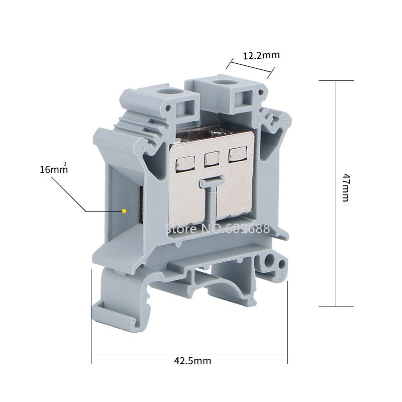 UK16N UK-16N 16MM2 Din Rail Electrical Conductor Terminal Block Connector