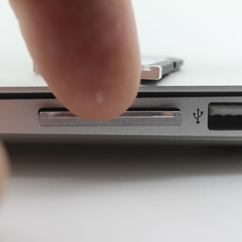 BaseQi Aluminum Stealth Drive Micro SD Card Adapter Memory Expansion SD Card Reader For Macbook Air 13 / Macbook Pro 13 Retina