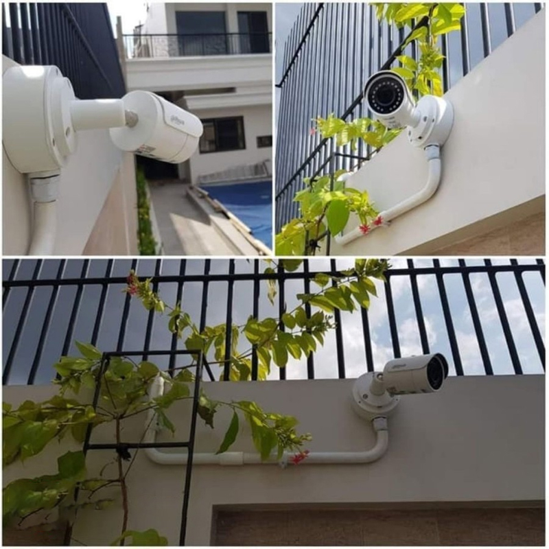 Dahua PFA130-E Waterdichte aansluitdoos Aluminium Wit Zwart Camera Mounts IP66 Beugel Voor Dahua Bullet Camera Torentje Camera