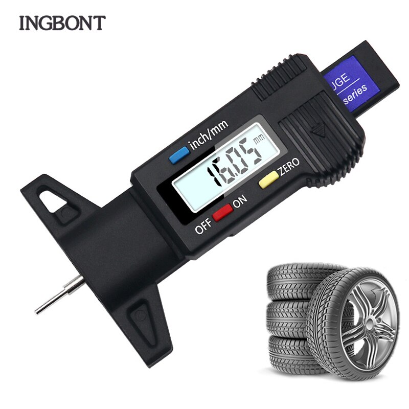 Digital Car Tyre Tire Tread Depth Gauge Meter Auto Tire Wear Detection Measuring Tool Caliper Thickness Gauges Monitoring System