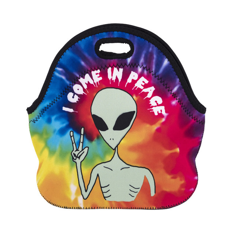 Thermal Insulated 3d Print Neoprene Lunch Bag for Man Women Kids Lunch Bags Cooler Insulation Lunch Box Food Bag: H
