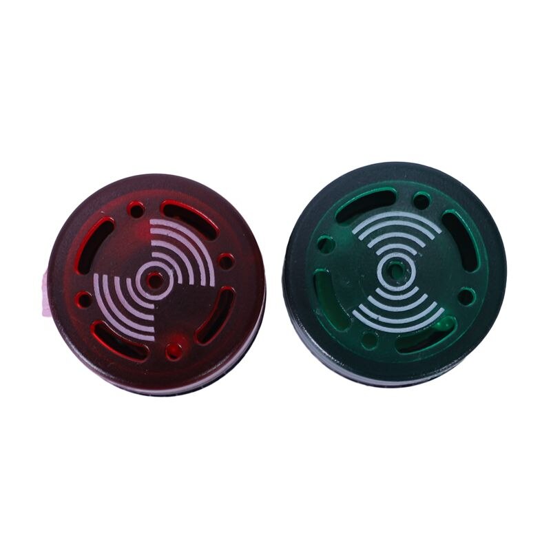 2 Pcs Red Green LED Buzzer Beep Indicator Light 22mm AC 220V AD16-22SM
