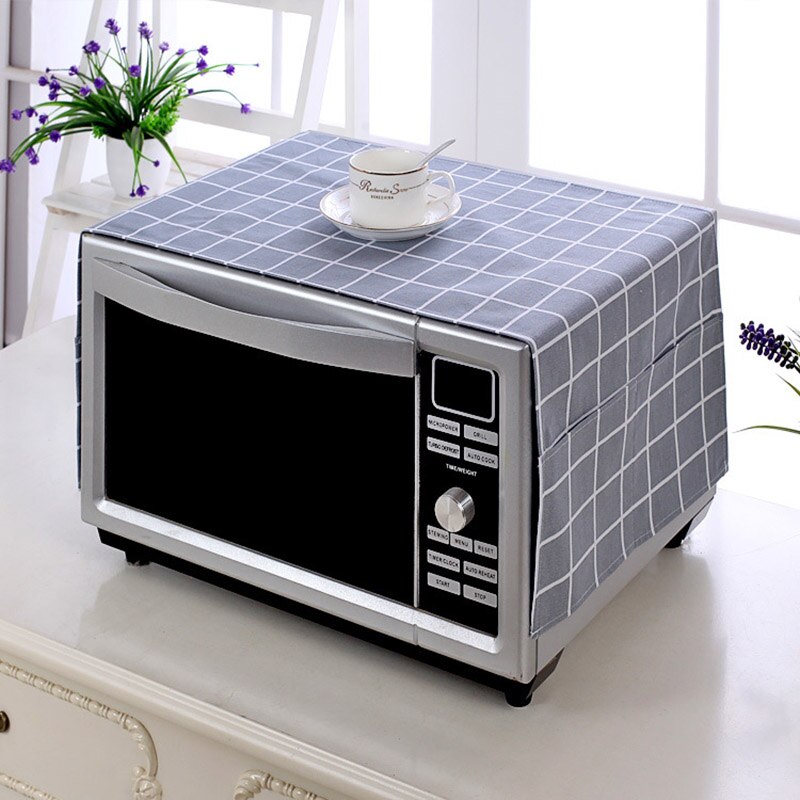 Waterproof Microwave Oven Covers with Storage Bag Oil-proof Dust Cover for Microwave Oven Dust Proof Hood Kitchen Accessories: Style3 Dust cover