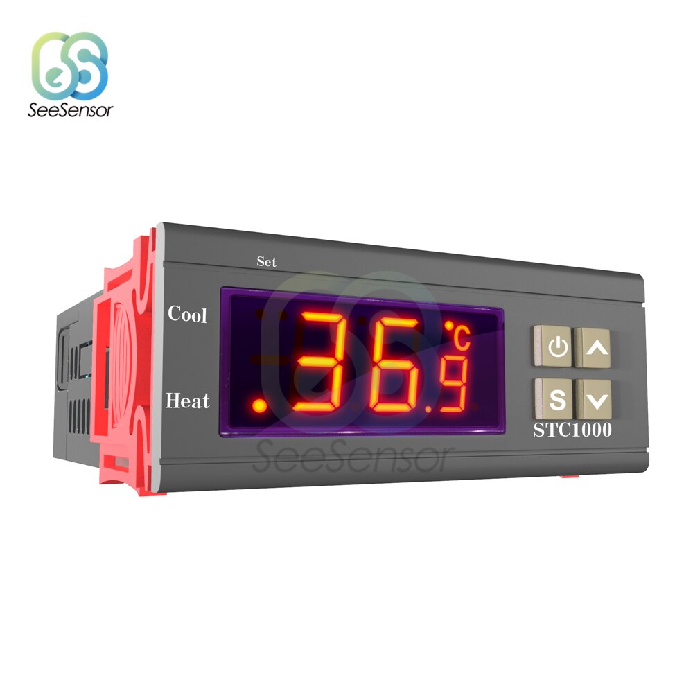 STC-1000 STC 1000 LED Digital Thermostat für Inkubator Temperatur Regler Temperaturregler Relais Heizung Kühlung 12V 24V 220V