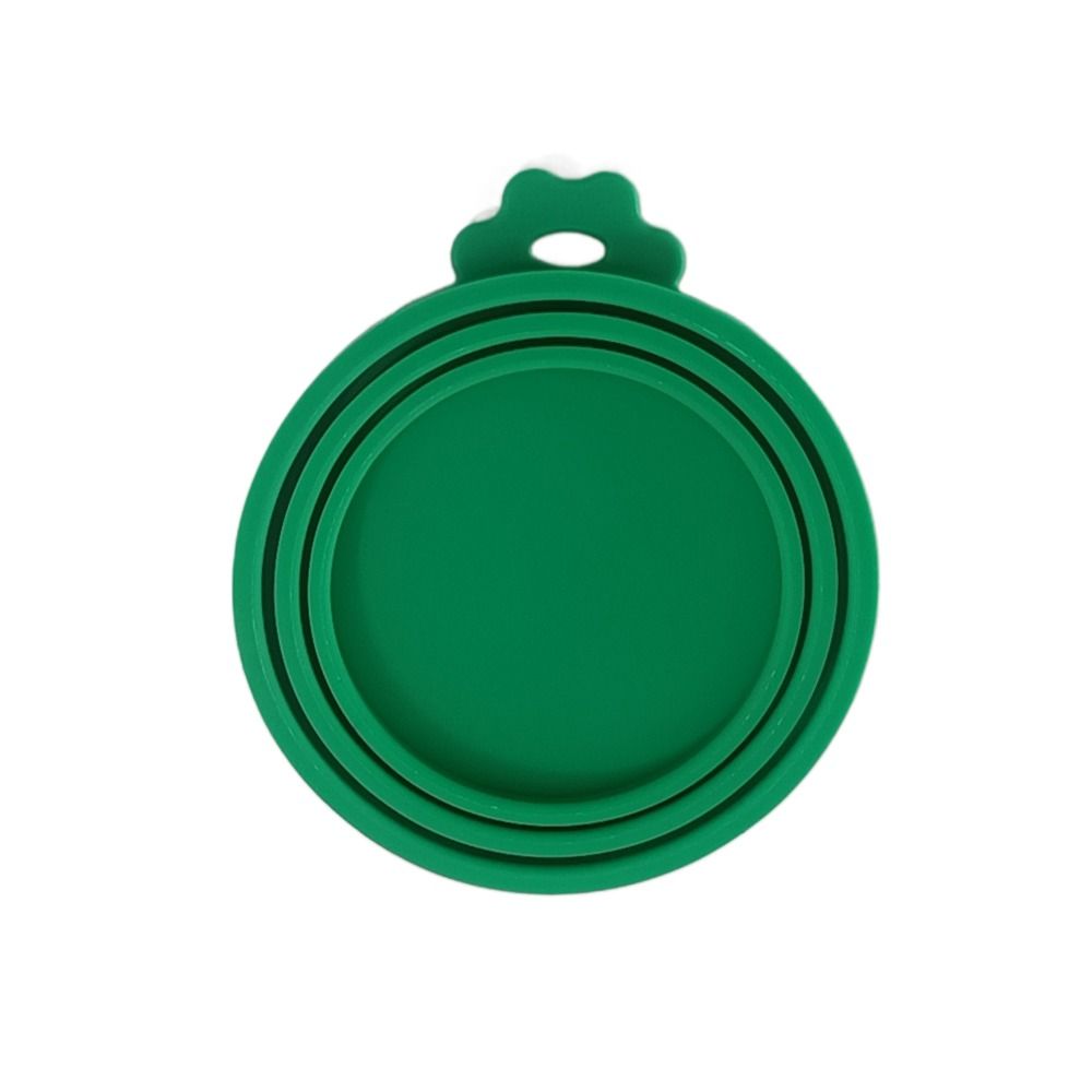 Box Hoes Houd Verse Blikjes Dop Voedsel Tin Cover Pet Can Covers Siliconen Blikje Deksel: YELLOW