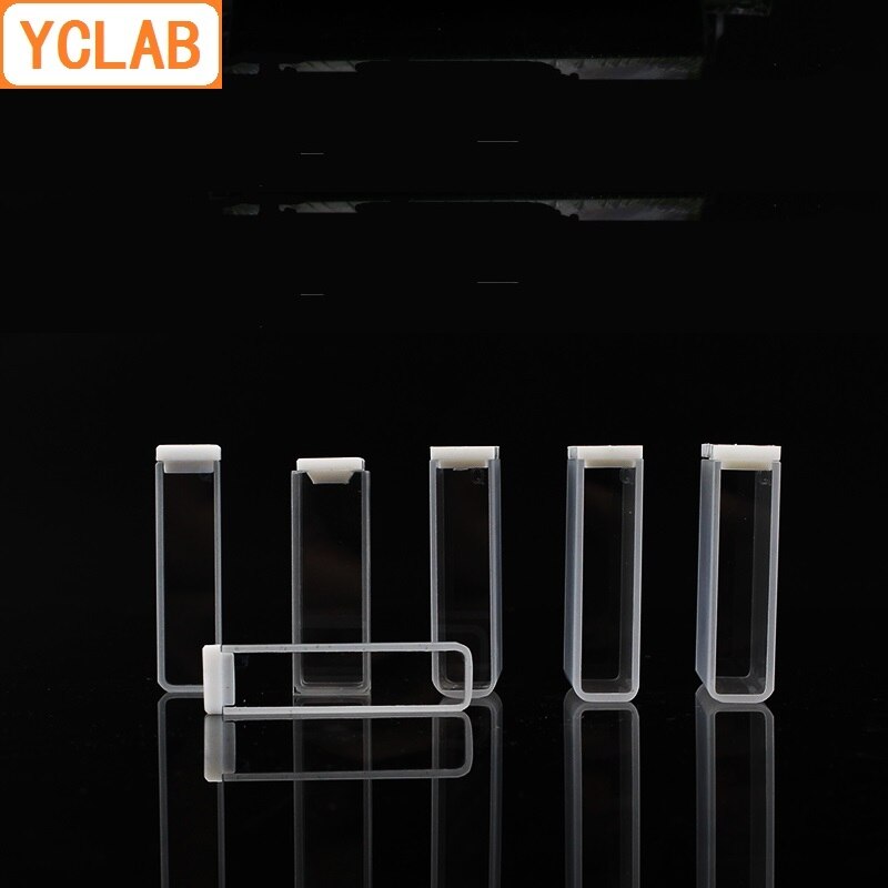 Yclab 30mm kuvette 751 kvartscellekolorimeter 10.5ml laboratorie kemiudstyr