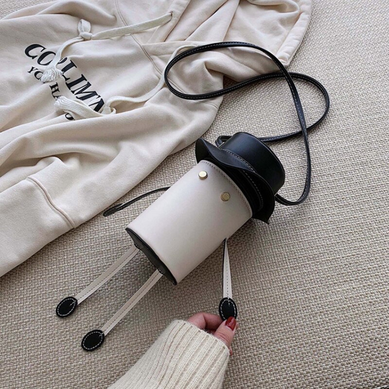 Ledernähset, lederhandwerkswerkzeuge, damen-schultertaschen, Karikatur-nähzubehör, handgefertigt, freund: Weiß