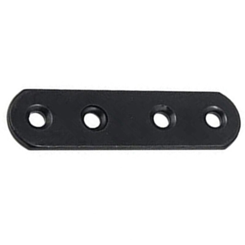 Metal Straight Bracket 4-Hole Flat Mounting Bracket Angle Support Metal Corner Bracket with Mounting Screws