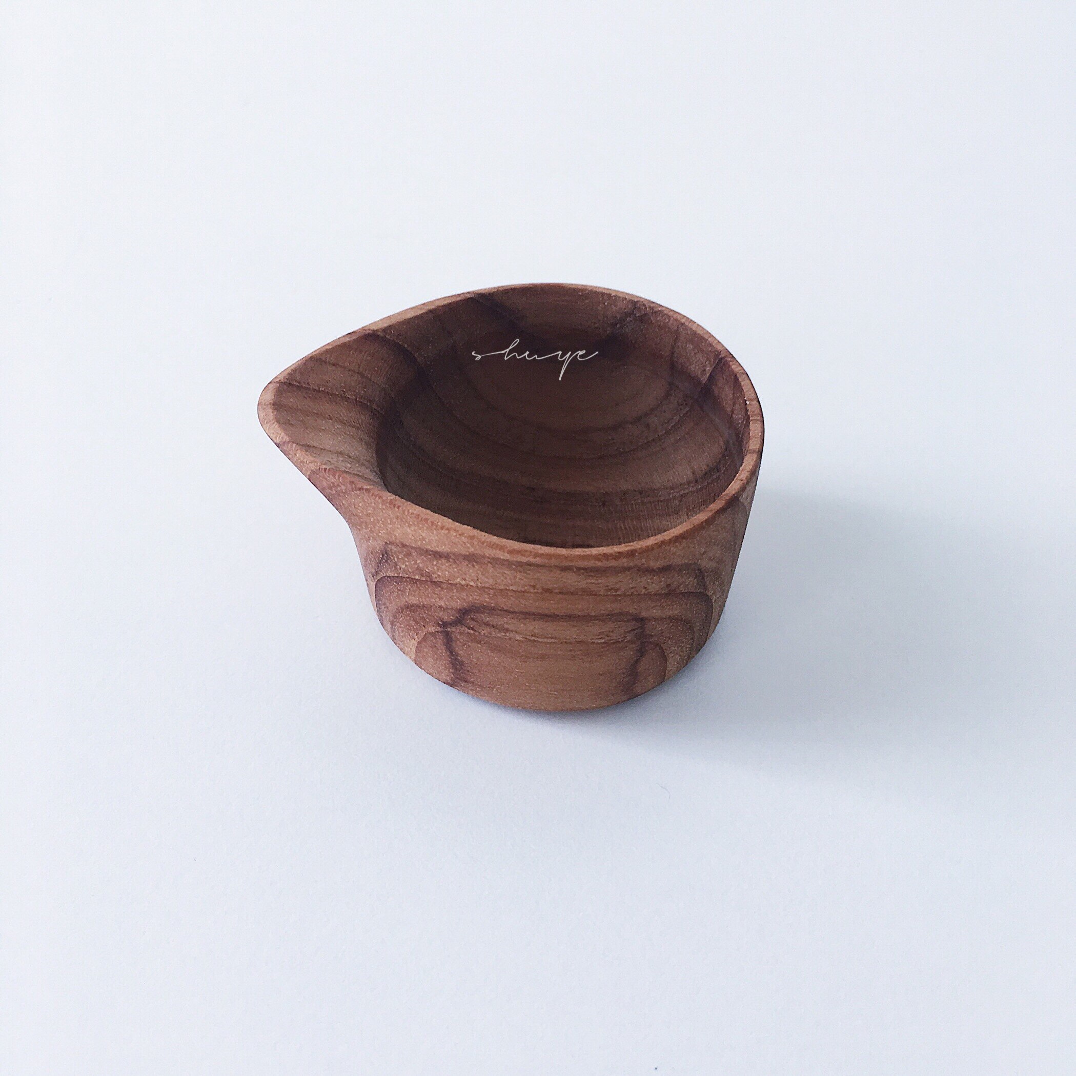 Mini houten koffiemelkkannetje keukengerei koffieapparaat praktische koffie melk sap thee mokken thuiskantoor kan sap bevatten  la559: M