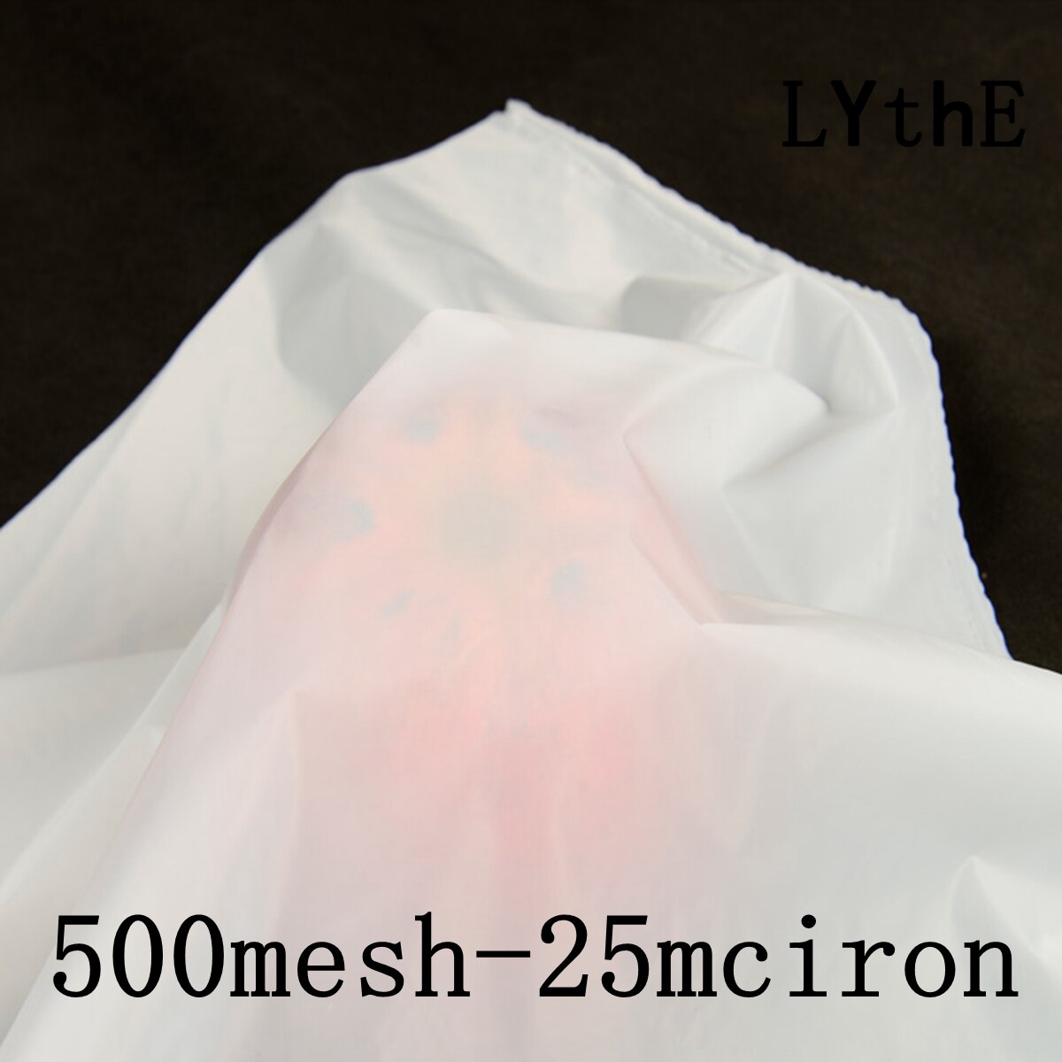 Colador de malla de seda blanca, tela de red de alta precisión, filtro de agua de nailon para cocina, para nueces, leche, miel y café: 500Mesh-25micron