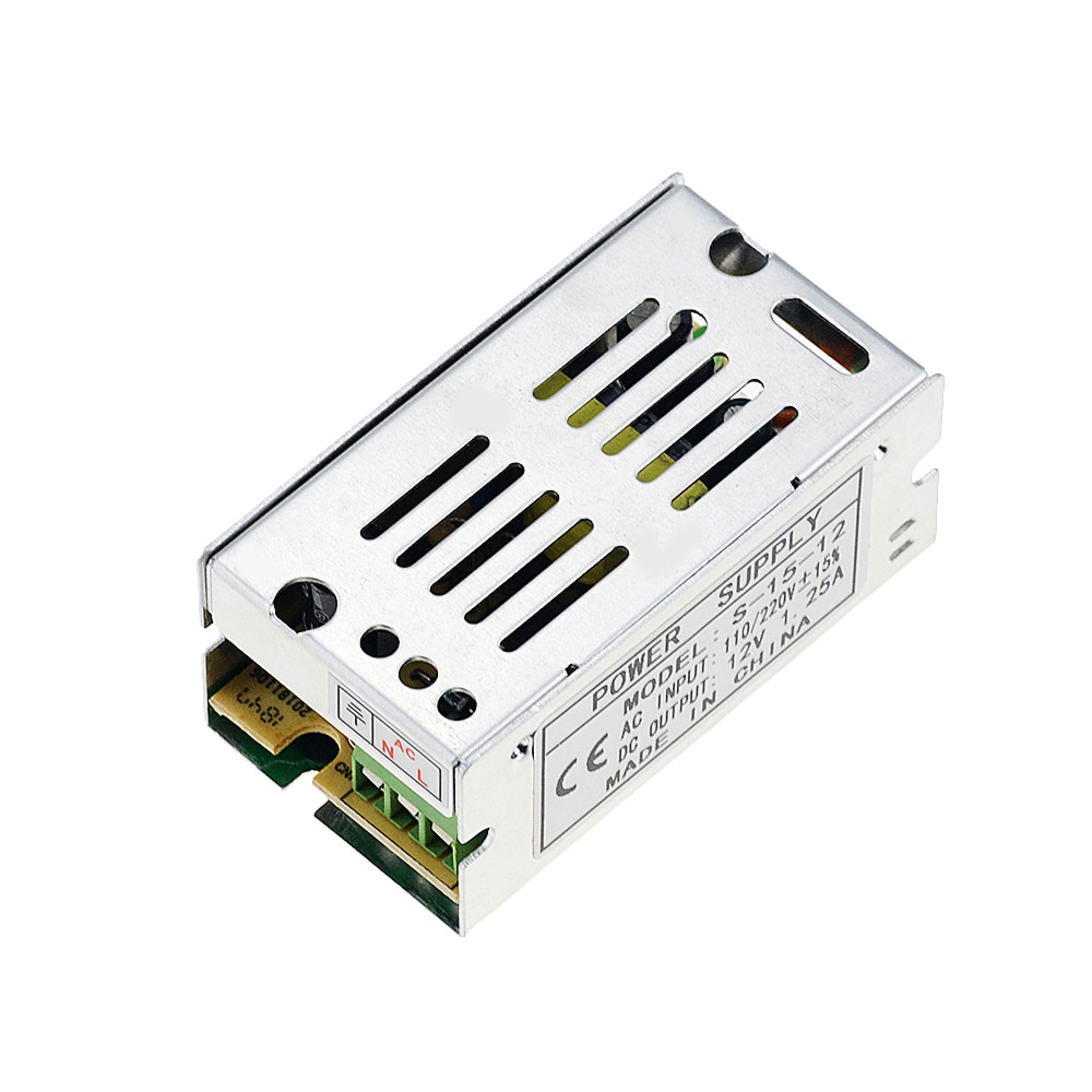 1PC 12W 1A Switching Power Supply AC 110V 220V to DC 12V LED Display Transformer Rectifier Source Adapter