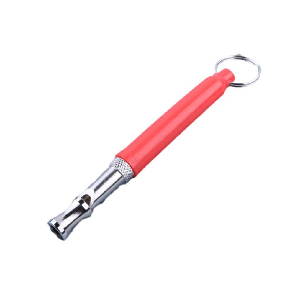 Dog Whistle Training Pet High Frequency Supersonic Whistle Stop Barking Control Dog Training Deterrent Whistle Puppy Adjustable: With rope / Red
