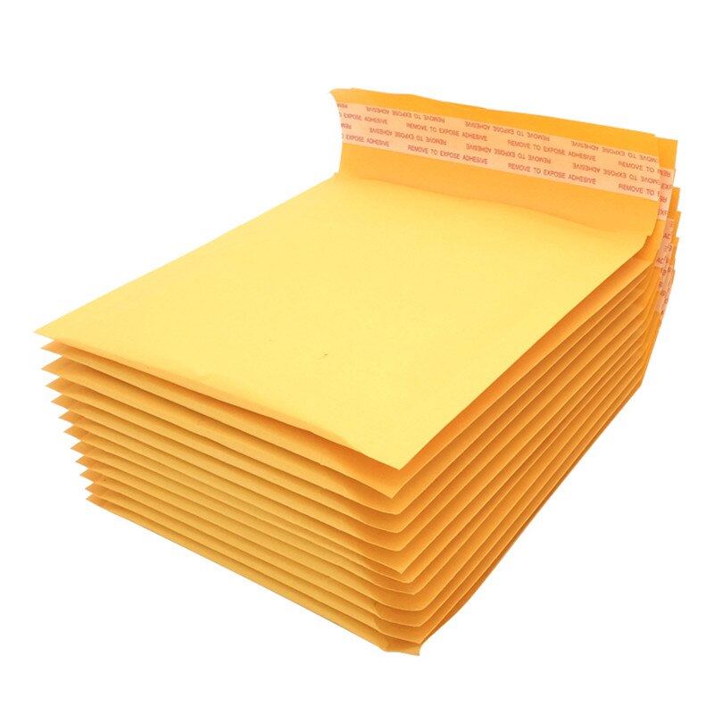 50 PCS/Lot Kraft Paper Bubble Envelopes Bags Padded Mailers Envelope With Bubble Mailing Bag