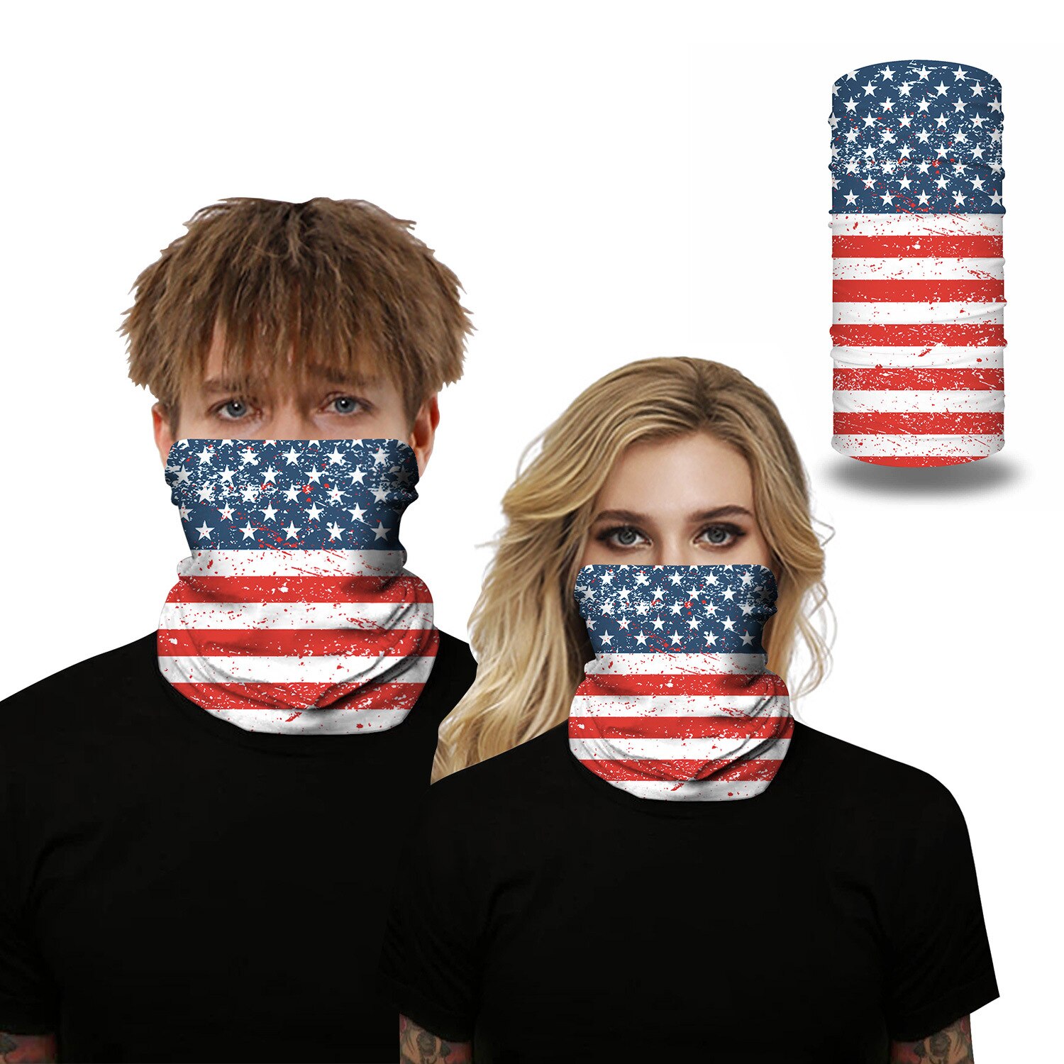 3D flag Print Magic Scarf Scarves Neck Face Mask Men Women Scarf Seamless Bandana Windproof Headwear Outdoor Hiking