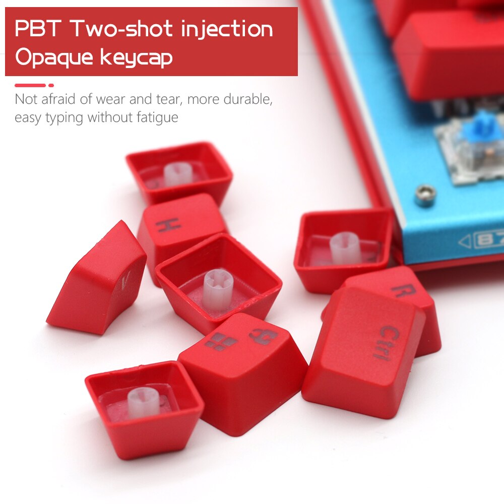 RGB Backlit Mechanical Keyboard 87 Keys PC Gamer Wired USB Keyboards PBT Keycaps Blue Axis Switch Gaming Keyboard Anti-ghosting