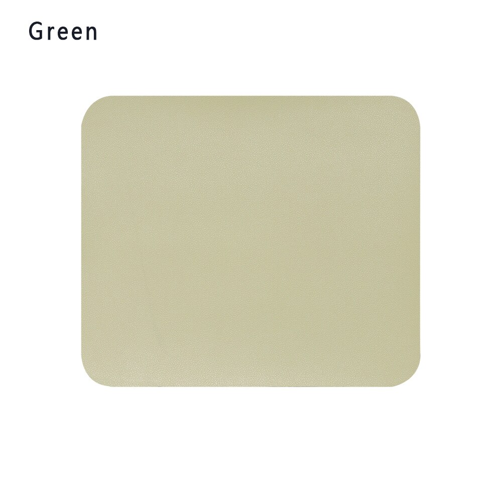 1PC Universal Colorful Leather Anti-slip Mouse Pad Comfortable Gaming Mice Mat Desk Cushion Computer Accessories 230 X 200 x 2mm: Green