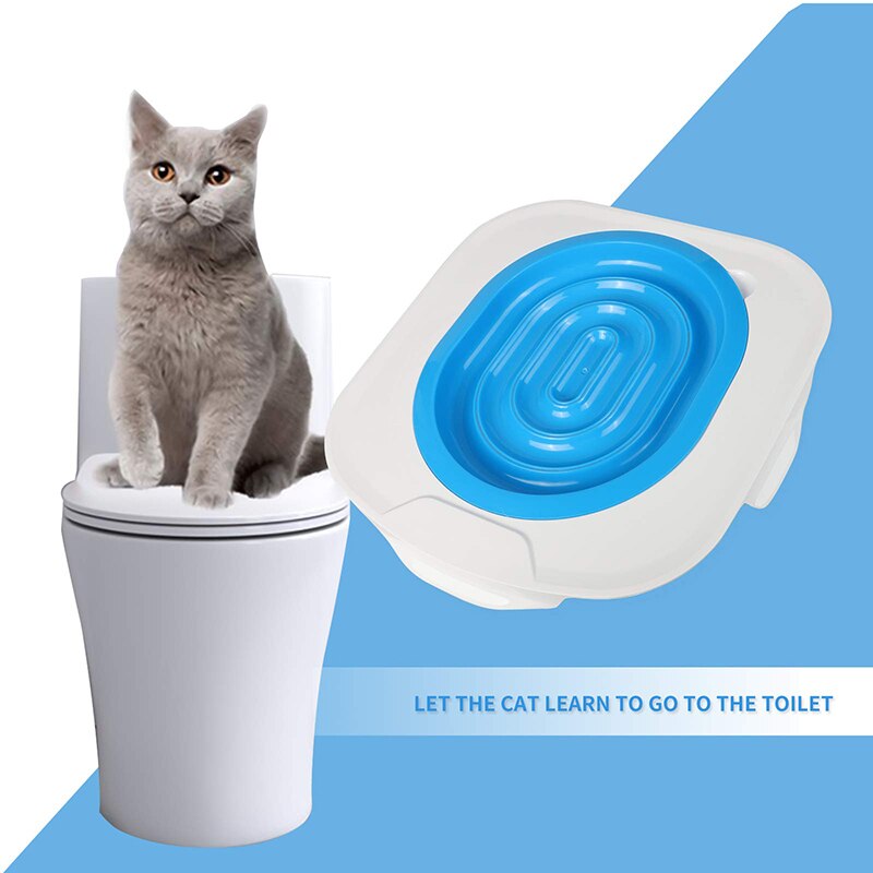 Katze Toilette Ausbildung Bausatz Haustier Wurf Kasten Tablett einstellen Katzenstreu matt Katzen Wc Trainer Wc Haustier Sauber Trainning werkzeug