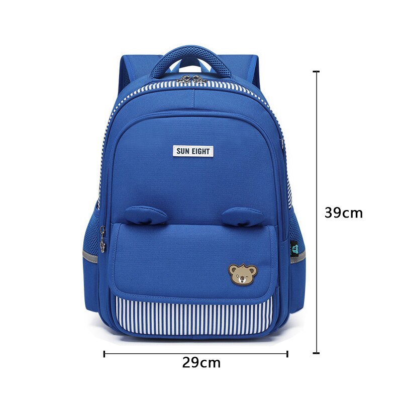 Zon Acht Kinderen Rugzak Kinderen Schooltassen Klasse 1-2 School Rugzak Voor Meisjes: Blue