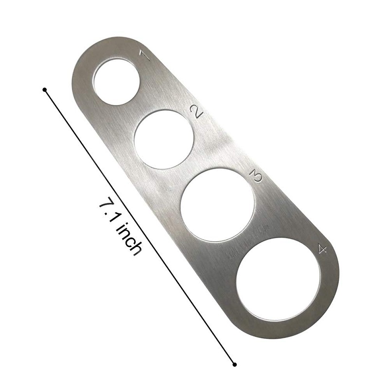Stainless Steel Spaghetti Measurer Tool Pasta Portion Control Gadgets with 4 Serving Portion Cooking Supplies Control Tools