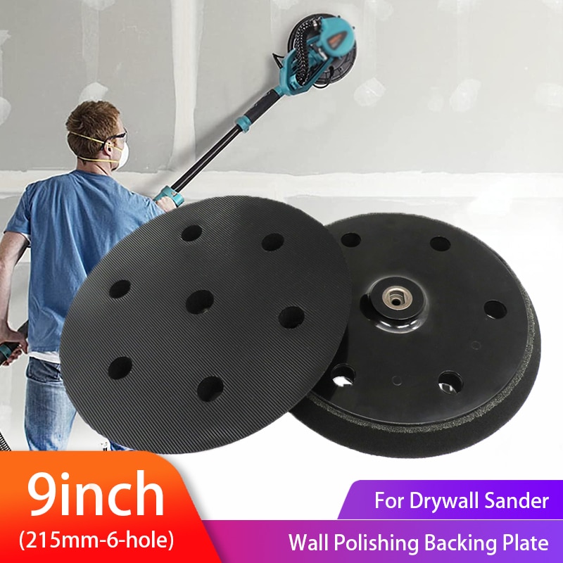 9inch 215mm Wall Polishing Backing Plate Hook&amp;loop Replacement Sanding Pad for Drywall Sander