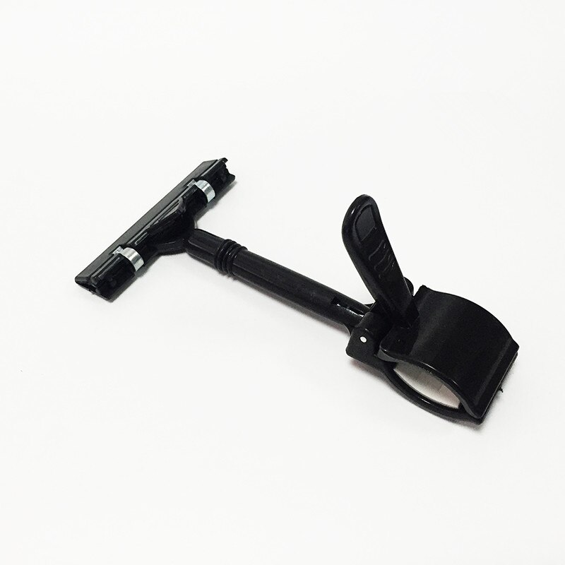 5 Pieces Supermarket Shelf Hotel Shop Plastic Price Paper Label POP Clip Tag Sign Holders Stand Clip: Black 2