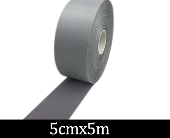 Hoge Zichtbaarheid Grade Naaien Reflecterende Stof Rand Trim Tape Voor Kleding Cap Zak Voor Veiligheid: 5cmx5m