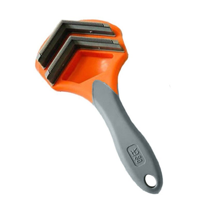 Haar Kam Voor Honden Kat Vergieten Lange Haren Kammen Pet Hair Remover Hond Grooming Gereedschap Hond Levert: Orange