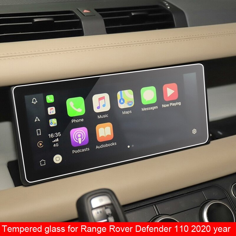 Tempered glass protective film for Land Rover Defender P400 HSE car navigation screen protector