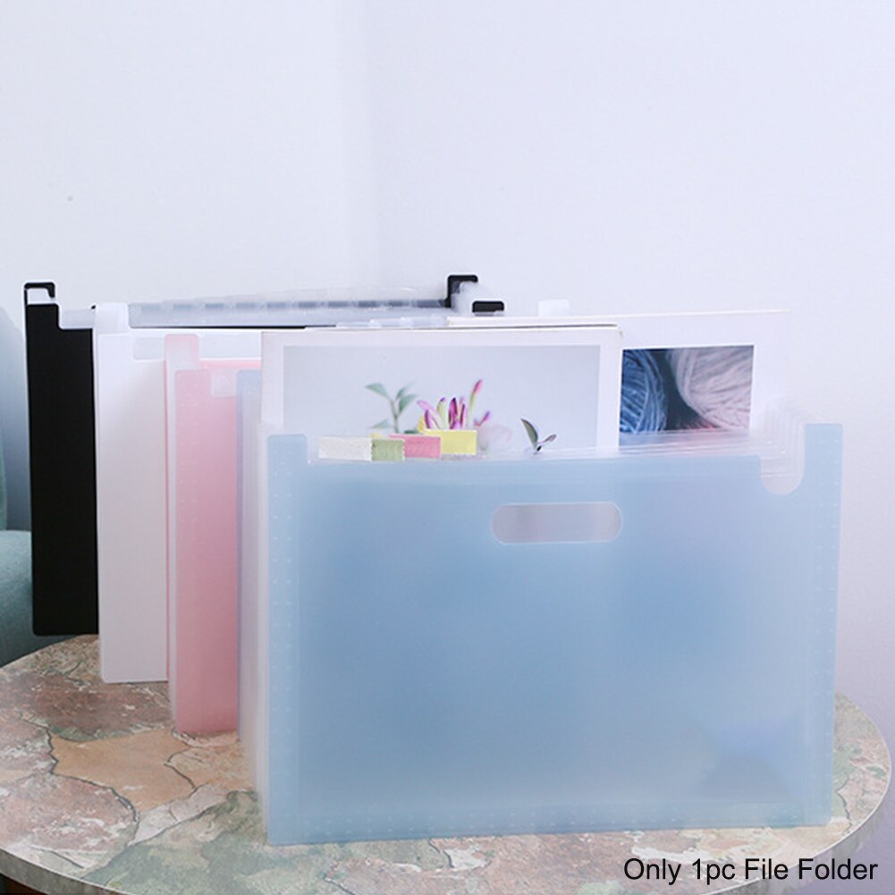 Document Organizer With Lables Rainbow Classification 13 Pockets Storage Bag A4 File Folder Business Office Study Large Capacity