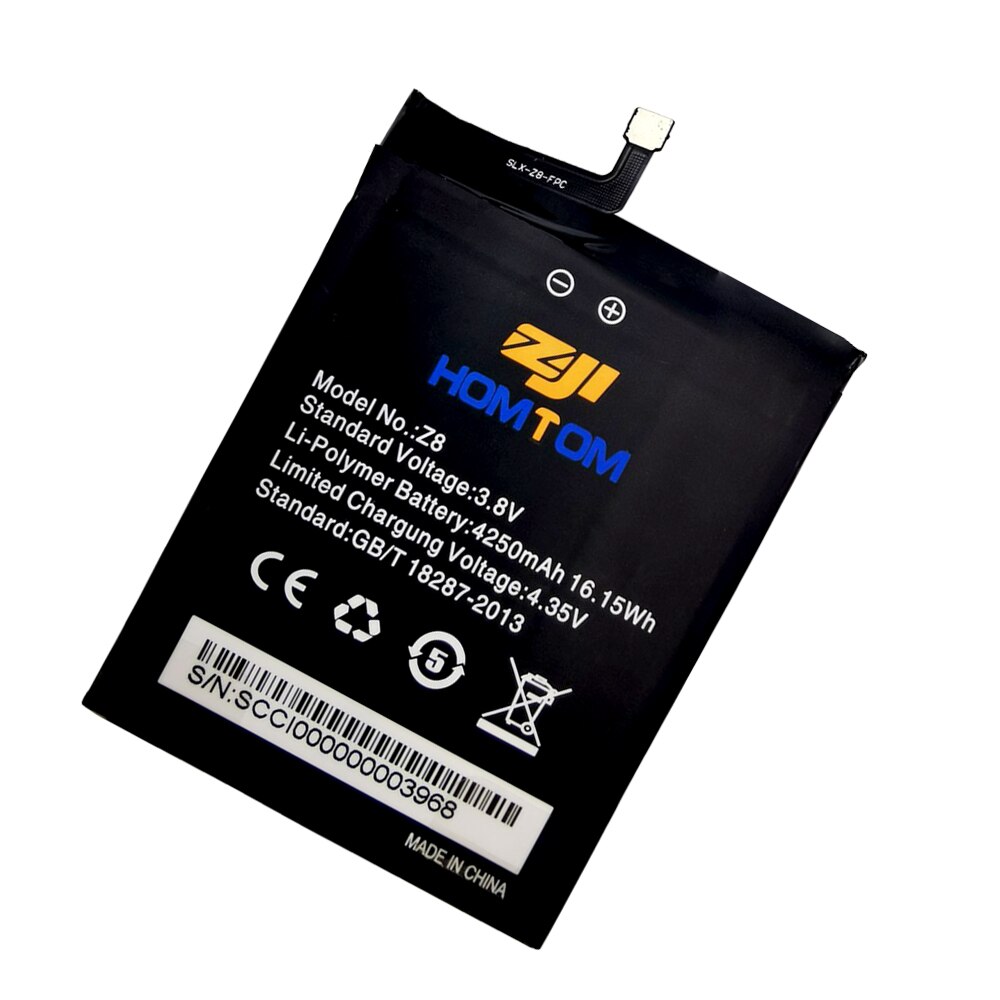 100% Originele Homtom Zoji Z8 Batterij 4250 Mah Voor Homtom Zoji Z8 Smart Telefoon Batteria + Gratis Tools
