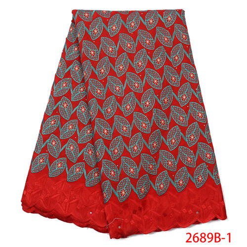 Dentelle suisse lace tissu africain brodé | Tissu de , avec lacets en coton et pierres, dernière collection nigériane: picture 1