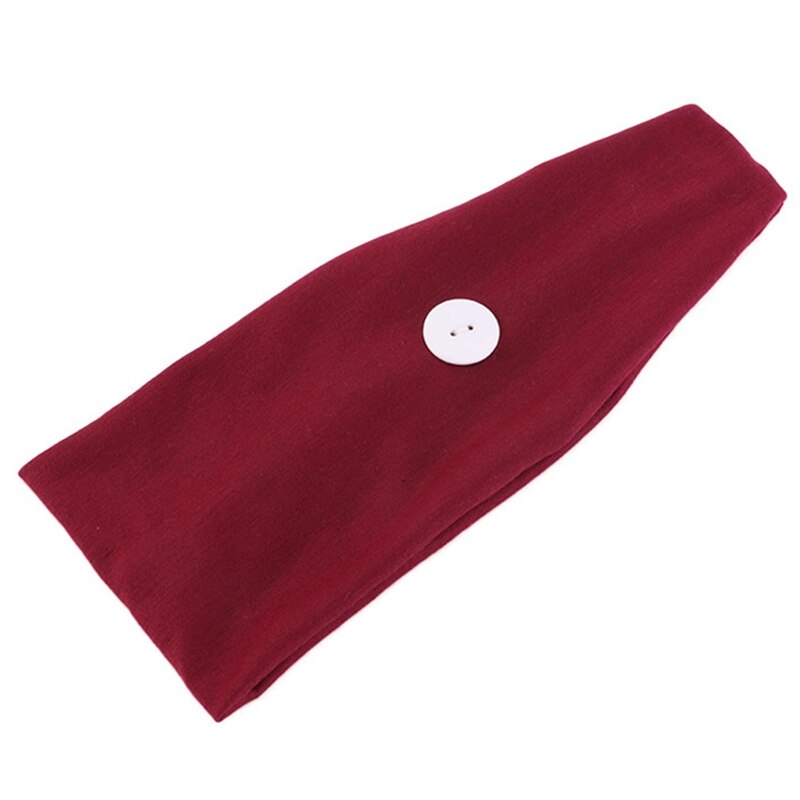 1Pc Effen Kleur Katoen Elastische Yoga Haarband Hoofdband Comfortabele Sport Gym Anti-Slip Slim Haarband Voor sport Hoofdband Tulband: BY