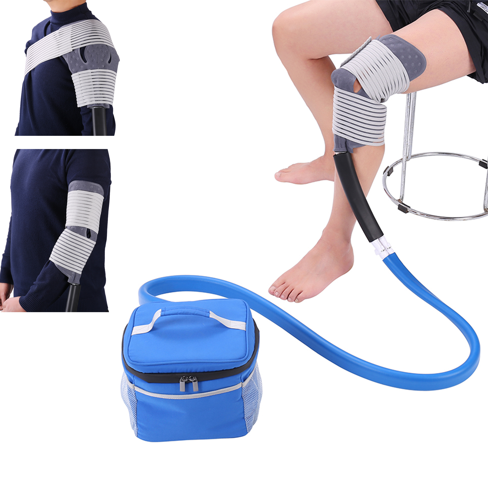 Kniekoeler Koude therapie IJsmachine Cryotherapie Manchetmachine combineert compressie met koude therapie