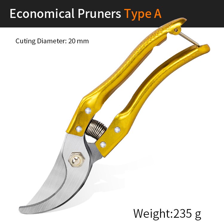 Pruning Shears Branches Cutter Sk5 Steel High Hardness Shear with Arc Handle Garden Trees Floral Pruning Scissors Garden Tools: 02