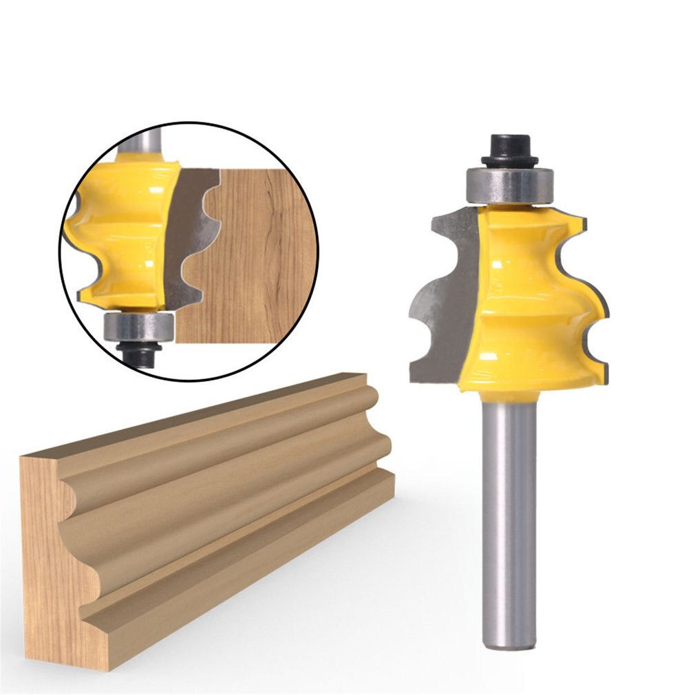 1 pièces 8mm tige ligne routeur Bit moulage Architectural travail du bois Tenon fin moulin pour Machine-outil en bois
