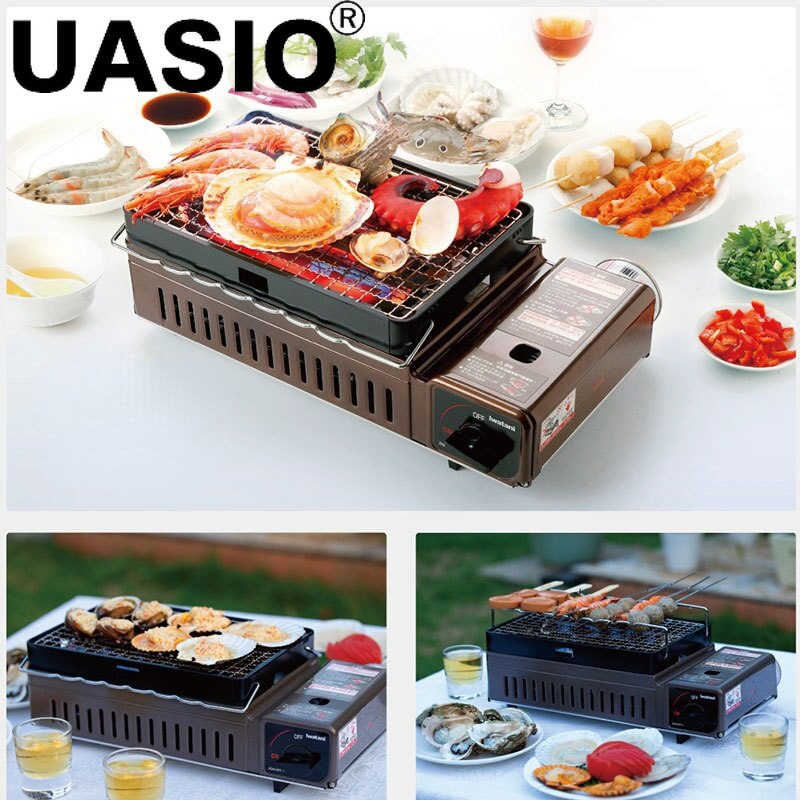 BBQ Grill Outdoor Gas Portable BBQ Gas Smokeless Barbecue Gas Grille Household Barbecue Master Grill